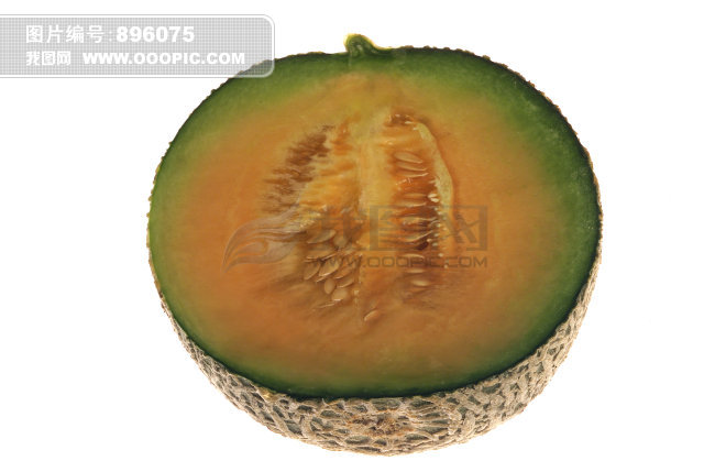 切开的哈密瓜摄影图片图片素材(图片编号:896