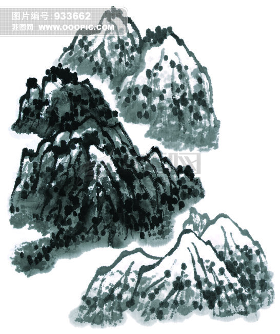 中国绘画山石艺术图片素材(图片编号:933662)