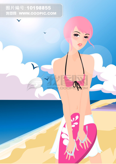 沙滩 <em>美女</em> <em>泳装</em> <em>动漫</em> <em>卡通</em>图片下载