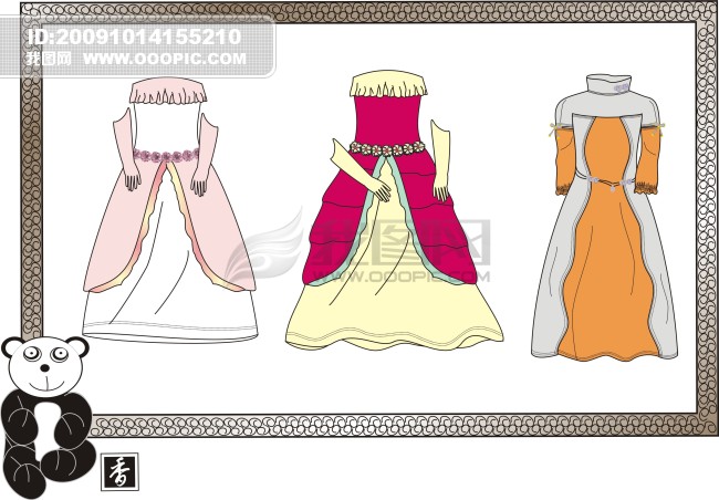 礼服设计_礼服设计手稿_婚纱礼服设计图片手画