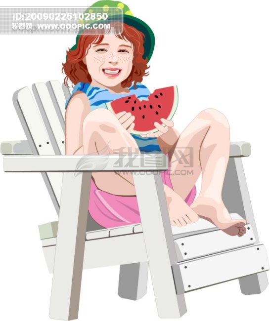 在<em>吃西瓜</em>的<em>小女孩</em>模板下载(图片编号:454685)
