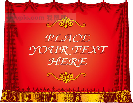 帷幕矢量素材模板下载(图片编号:486058)__广