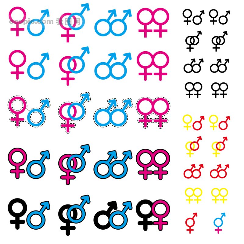 <em>性别符号</em>_男生<em>性别符号</em>_女生<em>性别符号</em>_社会新