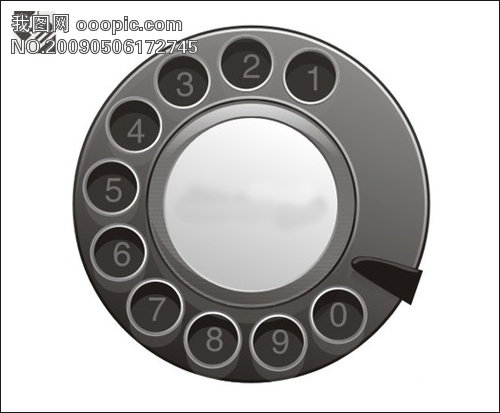 老式电话拨号按键_广告设计矢量图_广告设计