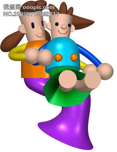 3D卡通人物56_卡通动漫|卡通人物|卡通美女_矢