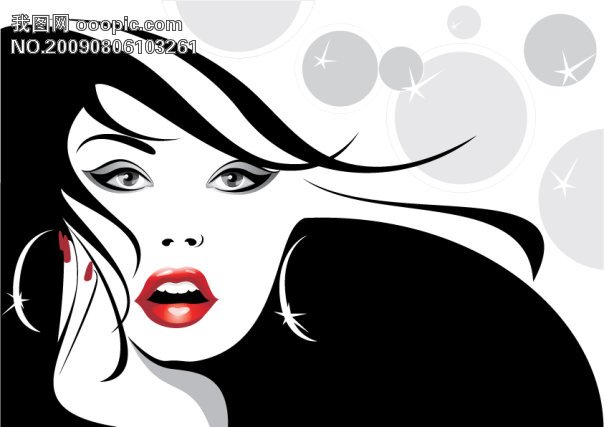 美女_妇女<em>女性矢量图</em>_矢量人物矢量素材