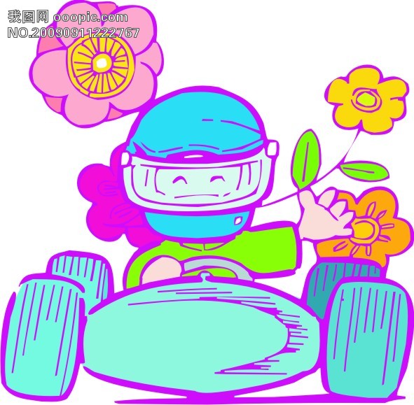 漫画交通工具矢量图42模板下载(图片编号:661