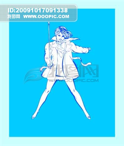 <em>性感女装</em>_卡通动漫|卡通人物|卡通美女_矢量人