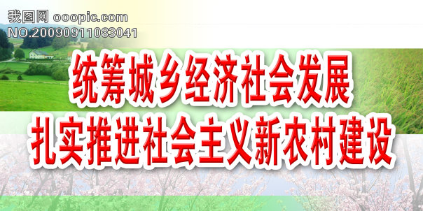 统筹城乡经济社会发展 扎实推进社会主义新农