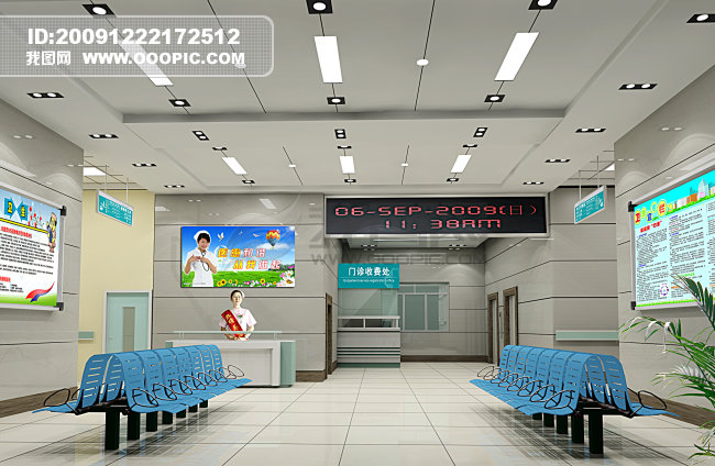 医院门诊部模板下载(图片编号:803771)_室内模型_3D模型下载|模型库|3D+