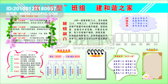 班组园地模板下载(图片编号:853796)_企业展板
